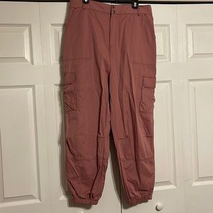 Pink cargo pants
